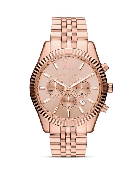 michael kors men's black and rose gold watch|Michael Kors watches for men.